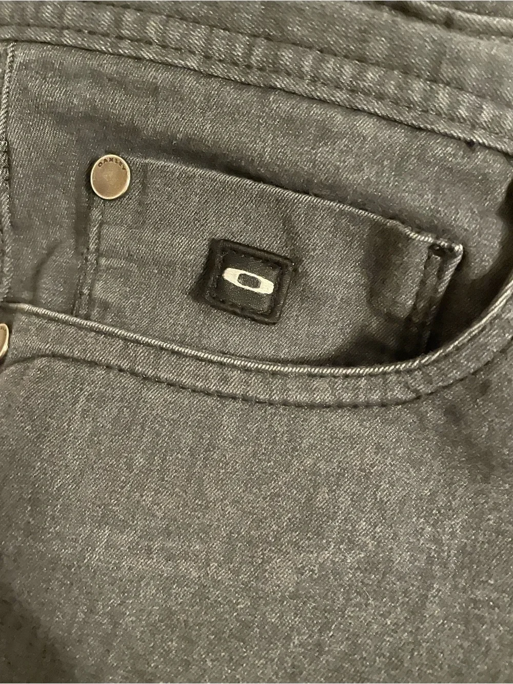 Oakley Men's Charcoal Black Jean-Style Shorts